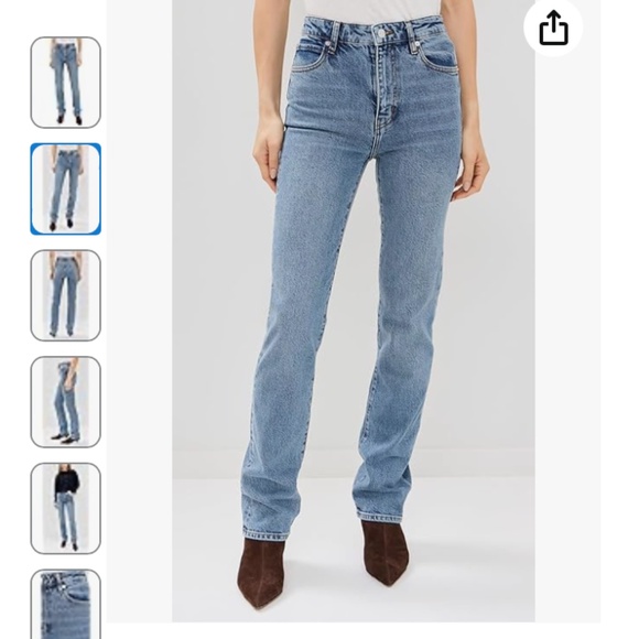 FRAME THE RULER HIGH RISE STRAIGHT LEG JEANS NWT - Picture 4 of 16